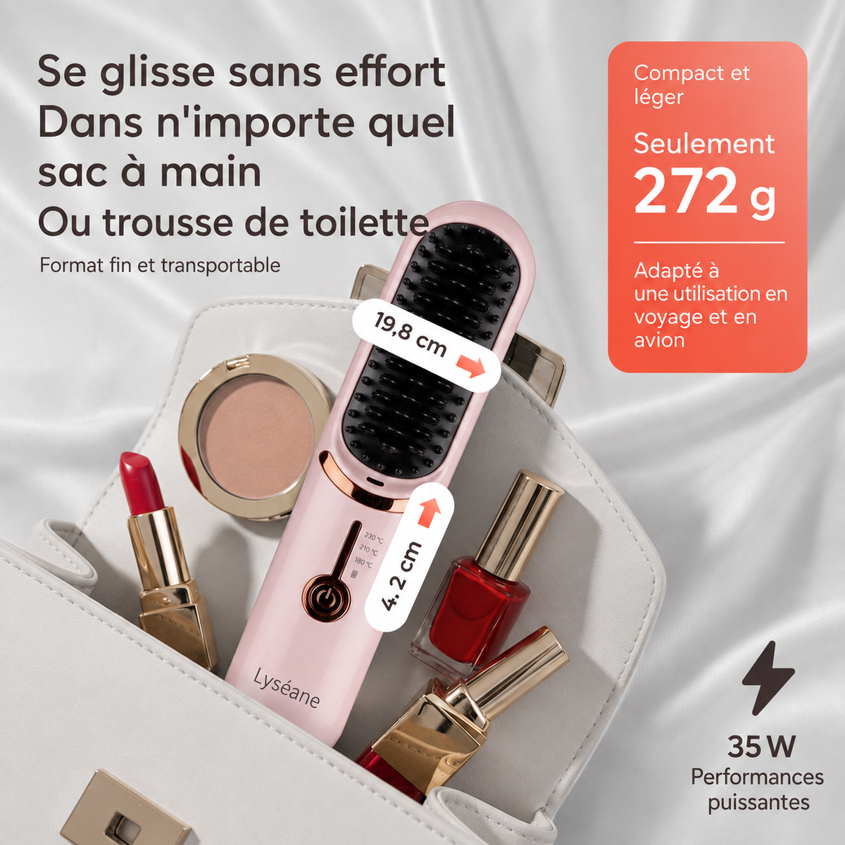 Manorra SoftHeat™ 3 | Brosse Lissante Sans Fil
