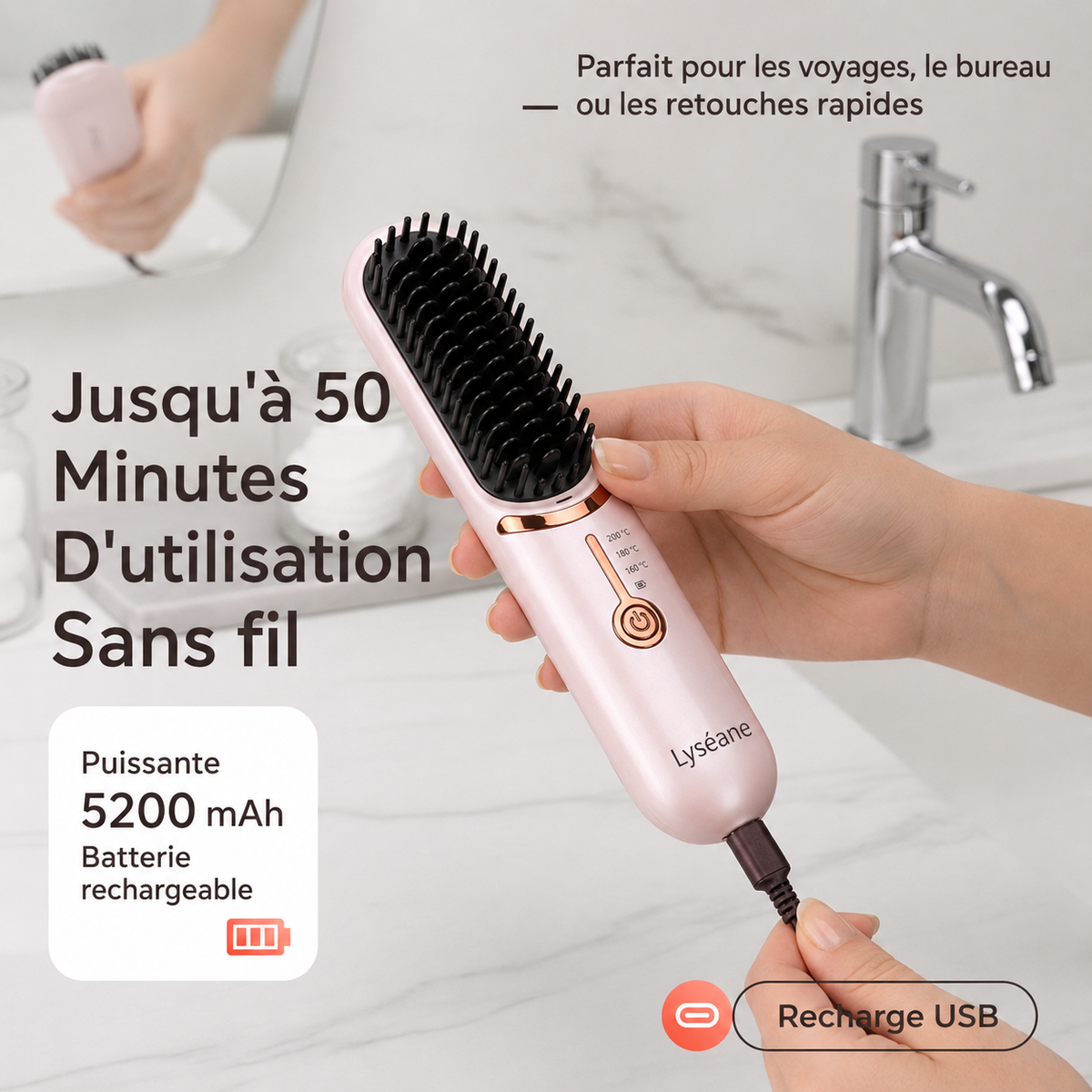 Manorra SoftHeat™ 3 | Brosse Lissante Sans Fil