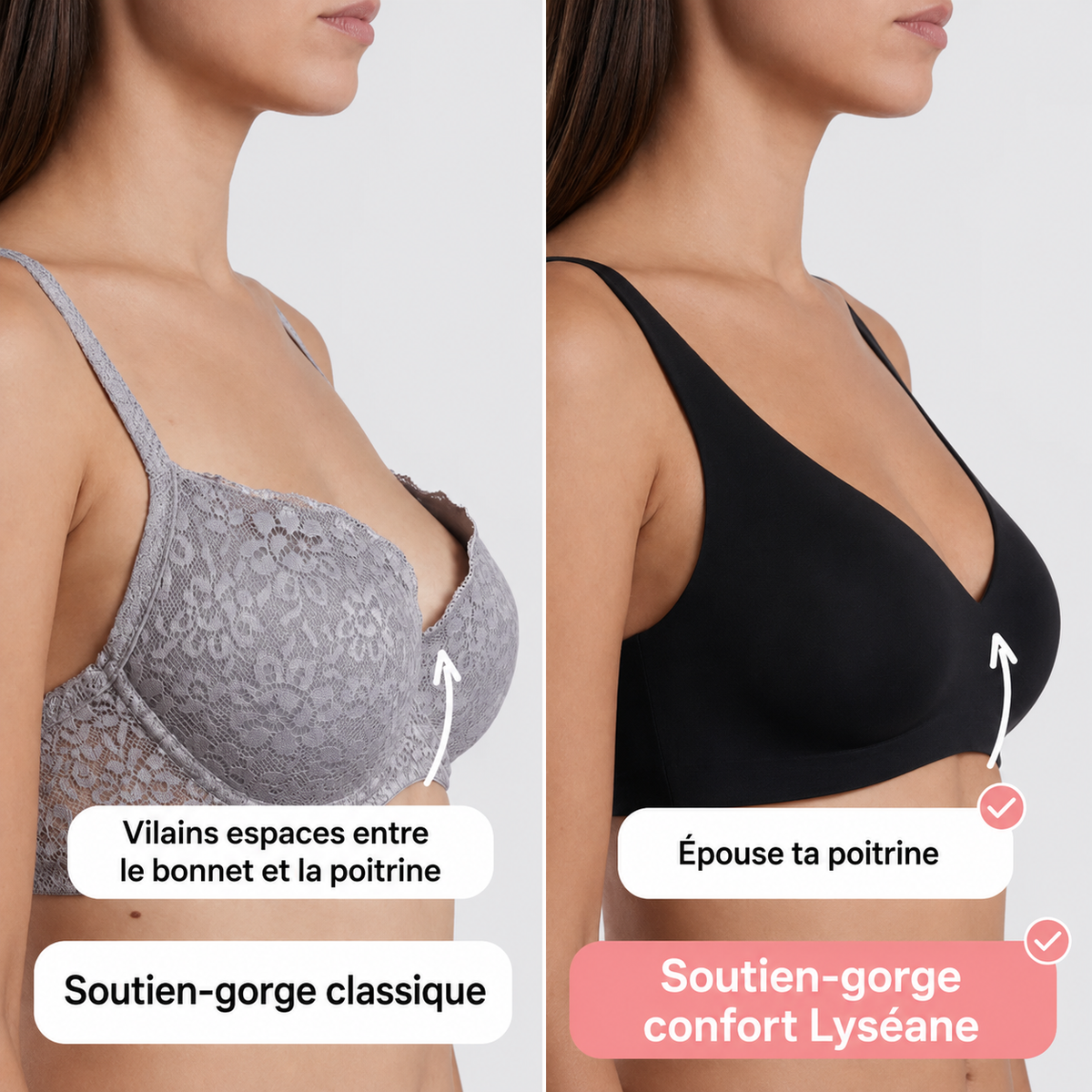 Soutien-gorge confort sans coutures ni armatures