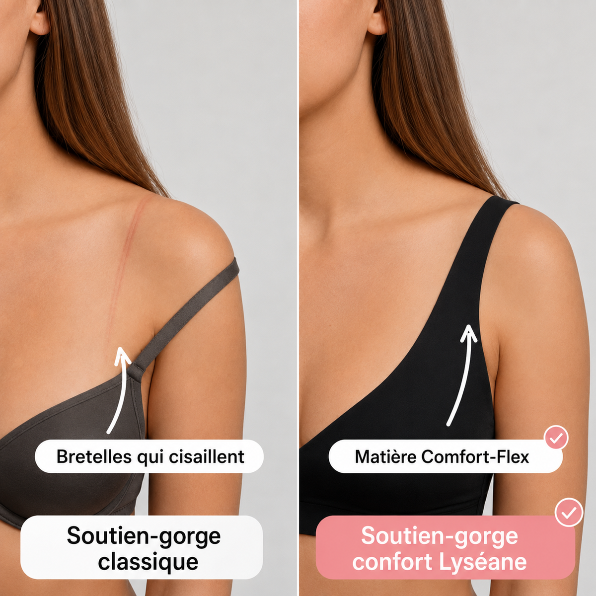 Soutien-gorge confort sans coutures ni armatures