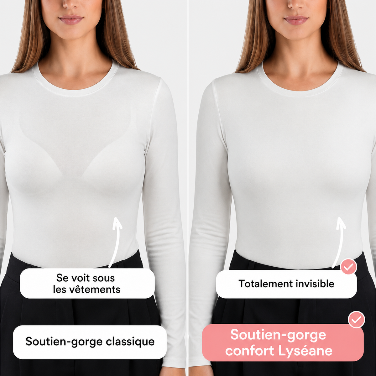 Soutien-gorge confort sans coutures ni armatures