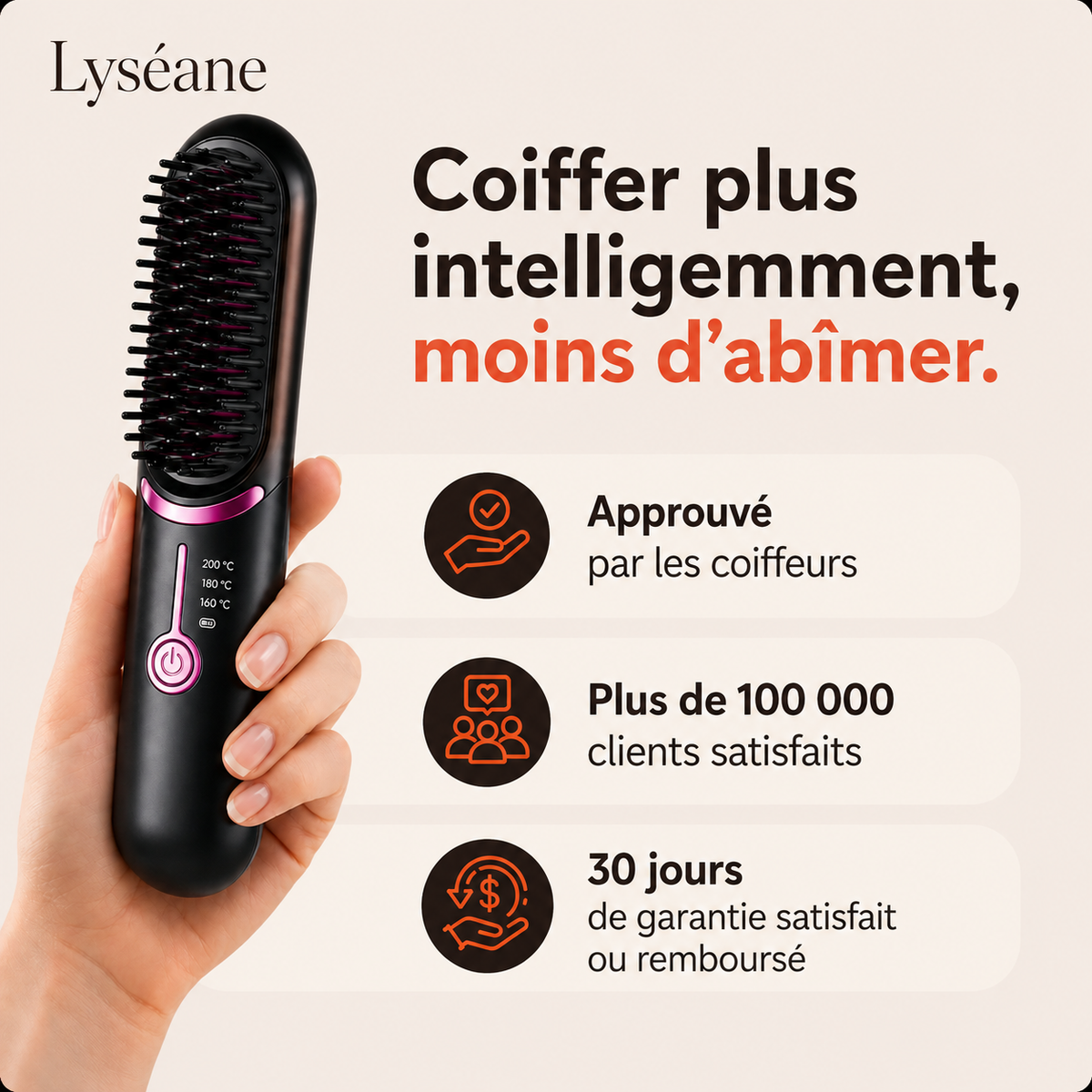 Manorra SoftHeat™ 3 | Brosse Lissante Sans Fil