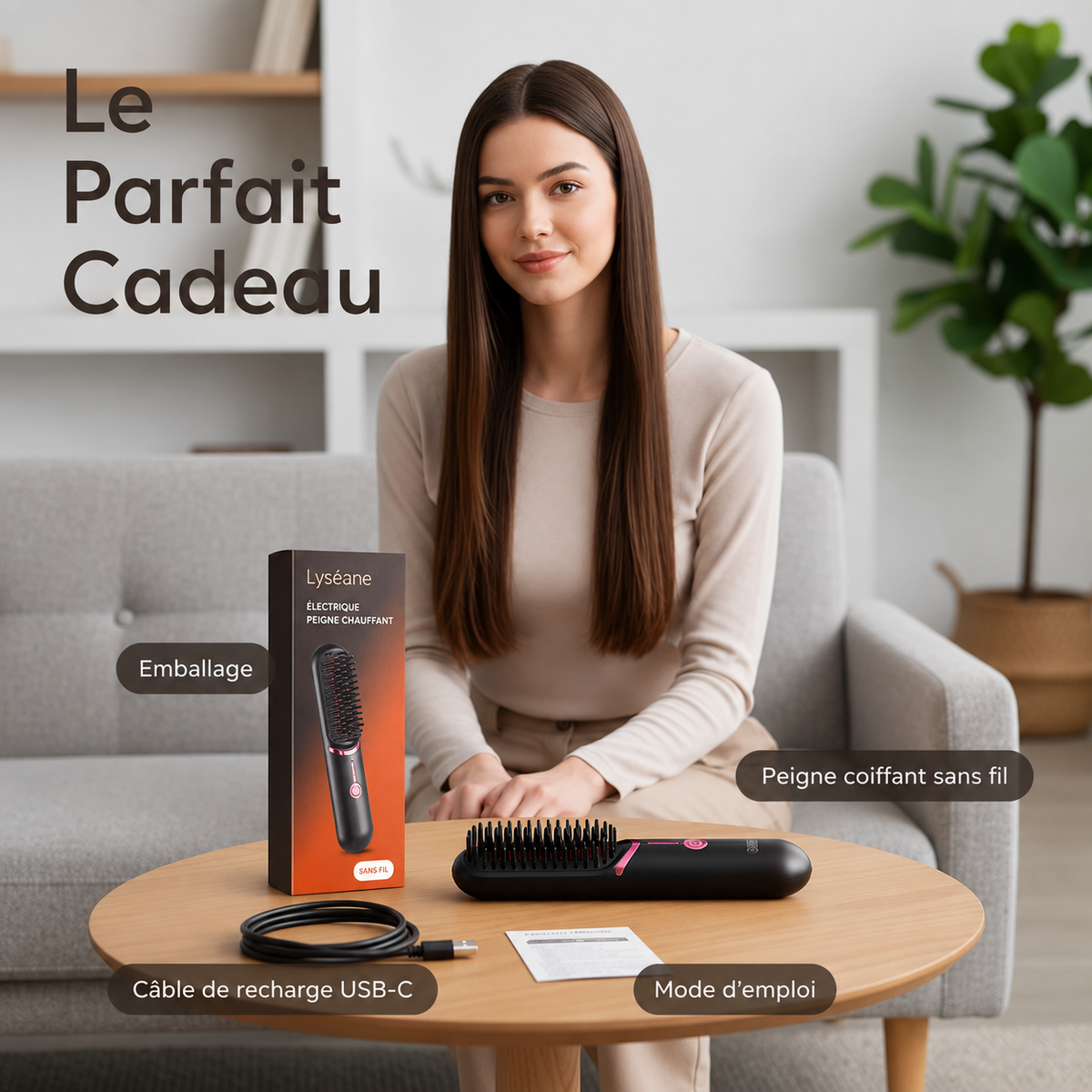 Manorra SoftHeat™ 3 | Brosse Lissante Sans Fil
